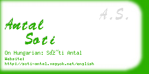 antal soti business card